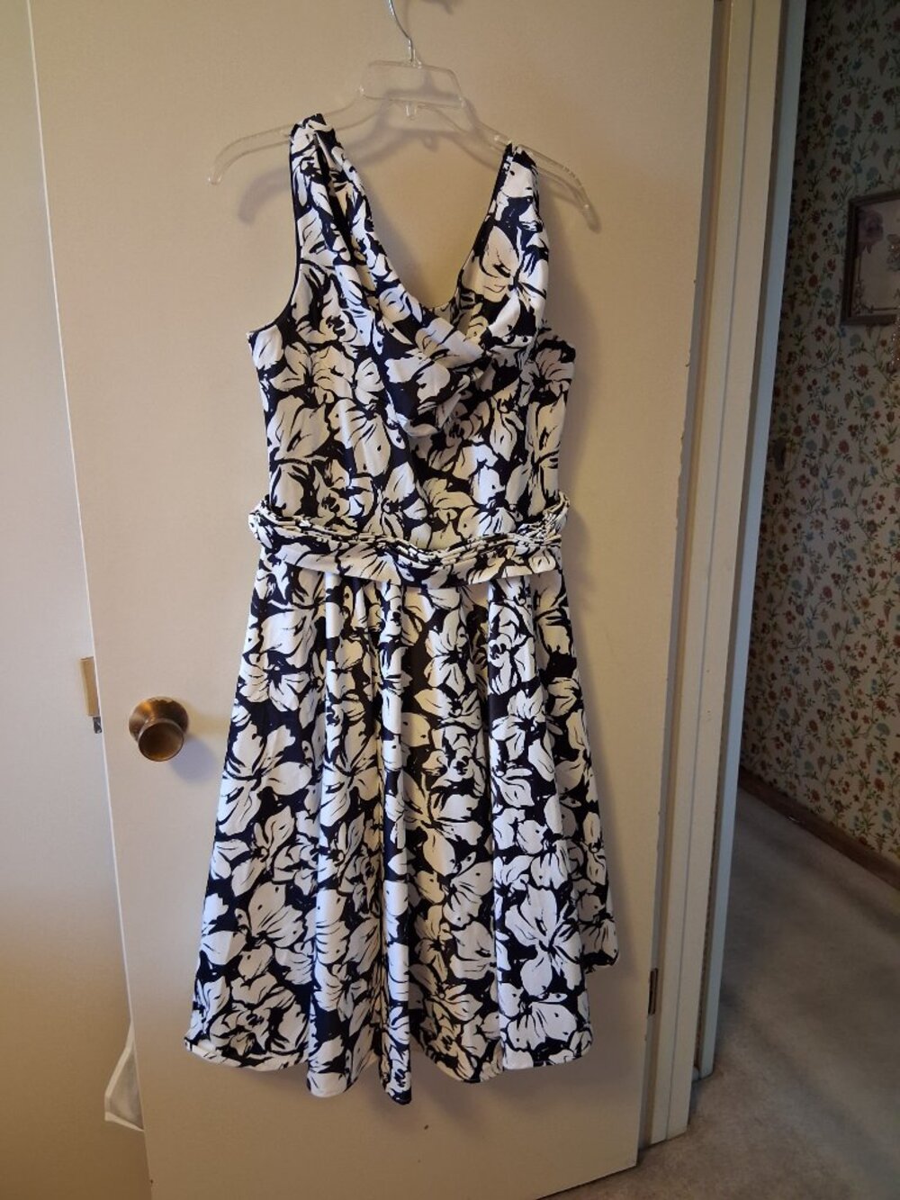 Unique Vintage Retro Swing Dress, L